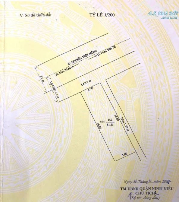 BÁN NHÀ CĂN GÓC MẶT TIỀN ĐƯỜNG NGUYỄN VIỆT HỒNG, P. AN PHÚ - 3