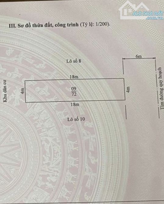 Bán đất Tái Định Cư 1,3 Ha Đằng Lâm, Hải An.