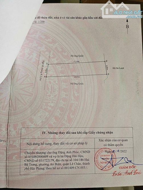 🍀Chính chủ gửi bán lô đất siêu đẹp tại Lâm Động - Thuỷ Nguyên  👉 Diện tích : 69.6m vuông - 1