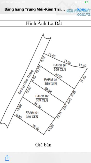 CHỈ 6XX TRIỆU SỞ HỮU 359m2 ĐẤT Kiên Thành - LÃI KÉP- DÒNG TIỀN ỔN ĐỊNH 26%-55%/NĂM - 2