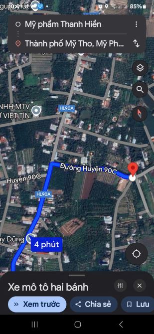 LÔ ĐẤT GÓC - VI TRÍ ĐẮC ĐỊA. Rộng 275m2 MẶT TIỀN 90E Mỹ Lương, Mỹ Phong. . - 3
