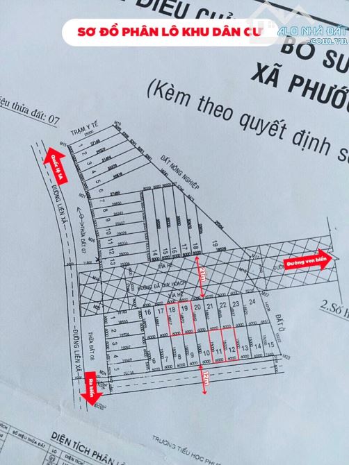 Đất biển Tuy Phong liền kề KDL Cổ Thạch và bãi đá 7 màu, cách biển chỉ 500m, đường QH 21m