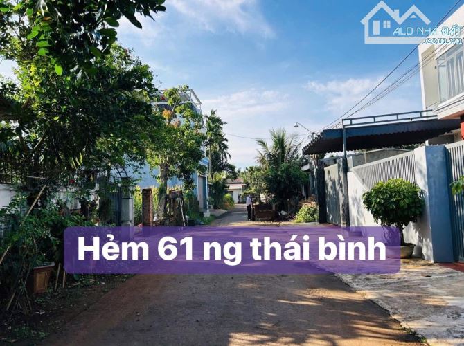 Đất đẹp 6x36m Hoà Thắng cách chợ sáng 200m. Hẻm nhựa thông thoáng - hẻm 61 NG Thái Bình