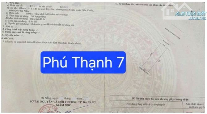 💥Bán đất đường Phú Thạnh 7 - bên hong Quận Liên Chiểu