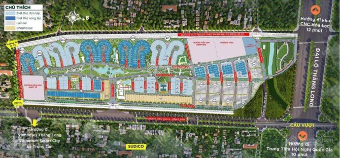 Bán 200m2 Hà Đô Charm Villas, mặt đường Liên khu 8 rộng 50m, giá siêu rẻ chỉ 36.5 tỷ - 1