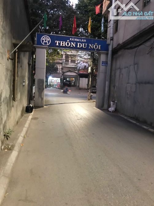 MẢNH ĐẤT DU NỘI, MAI LÂM, NGÕ THÔNG TỨ, DIỆN TÍCH 43M2, CÁCH 1 NHÀ RA Ô TÔ TRÁNH