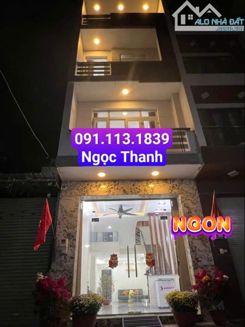 $ Cho Thuê Nhà- Hẻm Xe Tải Thông Vườn Lài, P Tân Thành. 4m x 14m, 2L,3PN, chỉ 20Tr $