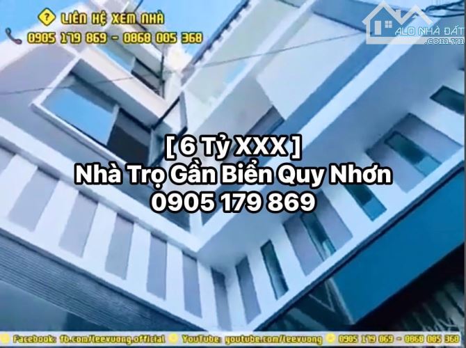 [Bán Nhà Quy Nhơn] Nhà trọ 4 tầng 12 phòng đầy đủ tiện nghi, gần Biển, Trường ĐH