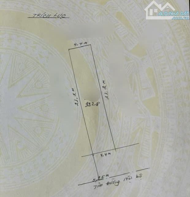 Bán đất mặt phố Nguyễn Đồn tuyến 2 Trung Lực - 93m2 ngang 4.4m - 1