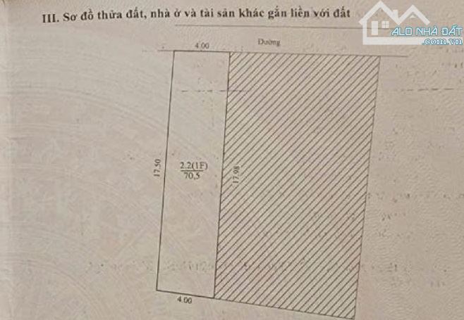 Bán đất ngõ 49 Thúy Lĩnh 71M ,MT4m ,giá +5 Tỷ Oto 20m, sổ đẹp, ko QH - 1