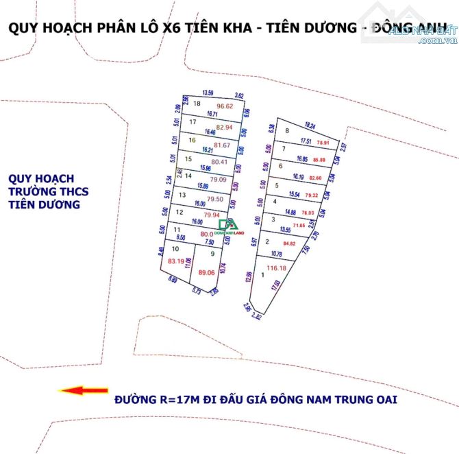 Bán Đất Đấu Giá X6 Tiên Kha Tiên Dương Đông Anh -2 mặt đường - 2