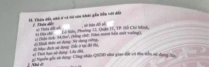 🌷Nhà 2 Mặt tiền 3 Tháng 2_Q11 [ 3x18 - 2 tầng ] Lò Siêu - 7.5tỷ - 2