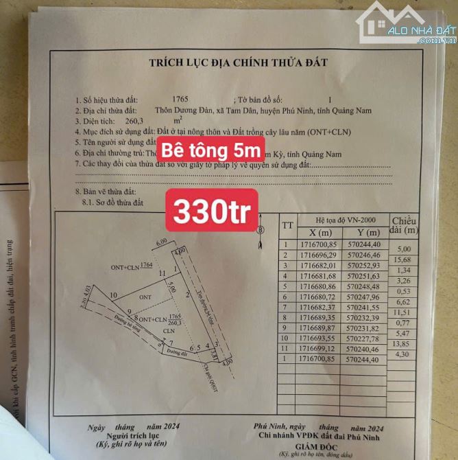 ĐẤT MẶT TIỀN BÊ TÔNG 5M TAM DÂN GIÁ CỰC RẺ - 3