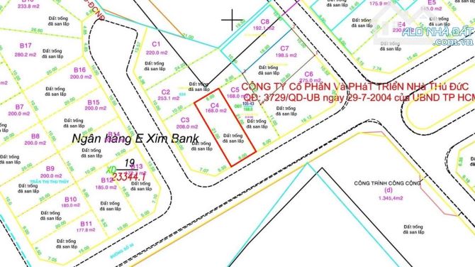 Bán Đất Khu Thủ Đức Houes Đường Trần Não,Bình An,Q2 DT:168m2(8mx21m)-Giá 190 triêu/m2 - 5