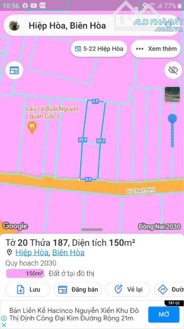 Bán gấp lô đất đường Đỗ Văn Thi, P. Hiệp Hoà, Biên Hoà - 6