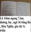 ✅SIÊU PHẨM 146M NGANG 7.6M NGÕ 36 SÔNG HE , HÒA NGHĨA, GIÁ CHỈ 1X TRIỆU.  LH E KIÊN