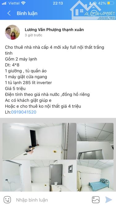 🎀🎀PHÒNG CHDV MỚI LÊN SÓNG 🎀🎀  TRỐNG SẴN 🌹Địa Chỉ : 1/ HÀ HUY GIÁP phuong thanh loc