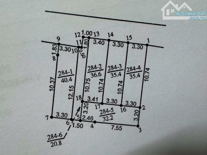 Bán Mảnh Đất Quang Tiến Nam Từ Liêm DT 198M Chia 5 Lô Vuông Vắn Đã Tách Sổ Riêng