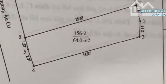 64M2 ĐẤT - Ô TÔ TRÁNH - ÂU CƠ - TÂY HỒ - MT 4M - NỞ HẬU NHẸ - CHỈ NHỈNH 210TR/M2