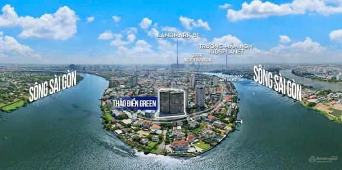 Bán gấp Căn Hộ Thảo Điền Green Nguyễn Văn Hưởng Q2 109m2, tầng 19, 3PN, 21tỷ - 1