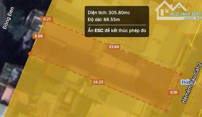 BÁN NHÀ 2 MẶT TIỀN ĐỒNG ĐEN 9X34 NGAY KHU VIP BÀU CÁT ĐÔI HĐ THUÊ 100TR CHỈ 68 TỶ - 1
