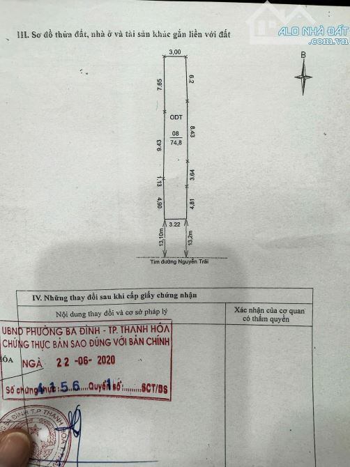 Bán Nhà 222 Nguyễn Trãi, gần ngã tư sầm uất Nguyễn Trãi - Hạc Thành - Phan Bội Châu. Trung - 14