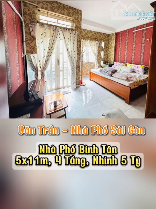 Bán nhà Bình Tân mới đẹp, 55m², 4 tầng, hẻm xe tải, gần Mã Lò, giá chỉ 5.8 tỷ! - 2