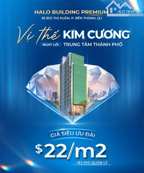 Cho thuê sàn văn phòng Premium ngay Bùi Thị Xuân, Quận 1 120m2 - 170m2 - 250m2 - 315m2