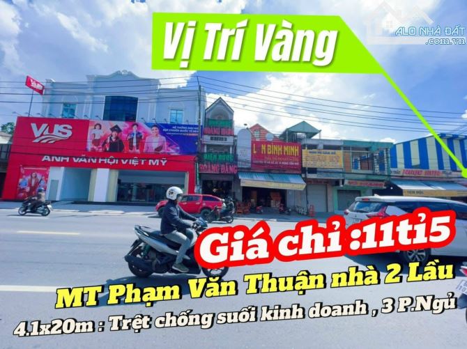 BÁN NHÀ 2 LẦU MẶT TIỀN PHẠM VĂN THUẬN TP.BIÊN HÒA ĐỒNG NAI   👉Nhà vị trí đẹp