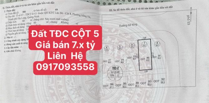 🆘 BÁN ĐẤT TDC HỒNG HÀ CỘT 5, HẠ LONG, QUẢNG NINH, GIÁ ĐẦU TƯ - 3