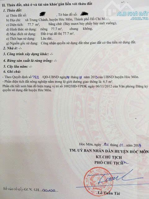 Bán nhà - không mua là tiếc, căn nhà cấp 4 ở Trung Chánh, Hóc Môn, 77m2, 800trieu, sổ sẵn - 7