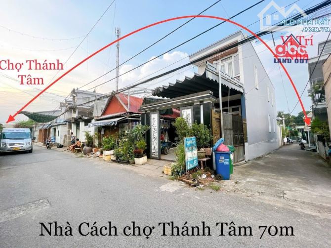 BÁN 2LÔ  ĐẤT SỔ RIÊNG THỔ CƯ GẦN NGAY CHỢ THÁNH TÂM VÀ QUỐC LỘ 1A CHỈ 100m.