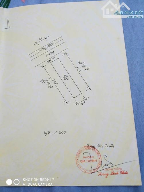 Bán lô đất 200m2 trục thôn Đại Trài Đông Phương Kiến Thụy Hải Phòng giá 3 tỷ - 1