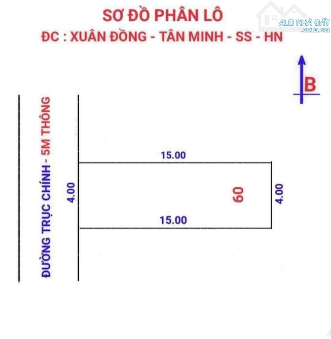 Chính chủ bán 60m full thổ cư Xuân Đồng, Tân Minh đường ô tô thông giá nhỉnh tỷ chút xíu - 3