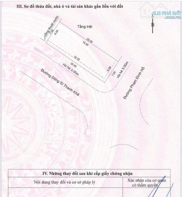 BÁN ĐẤT GÓC 2 MẶT TIỀN PHẠM ĐÌNH HỔ & DŨNG SĨ THANH KHÊ, DT 280m2