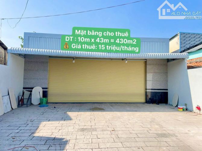 Kho xưởng bãi 430m² mặt tiền ngang 10m đường Chí Sinh gần đầu đường Võ Nguyên Giáp