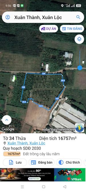 Bán 1,6ha Đất Tại Xuân Thành, Xuân Lộc - Vị Trí Đẹp Đường Lớn - 1