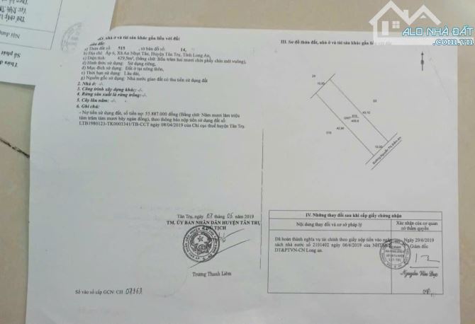 10×43 thổ đường Nguyễn Thị điểm tân trụ Long An 2 tỷ - 1