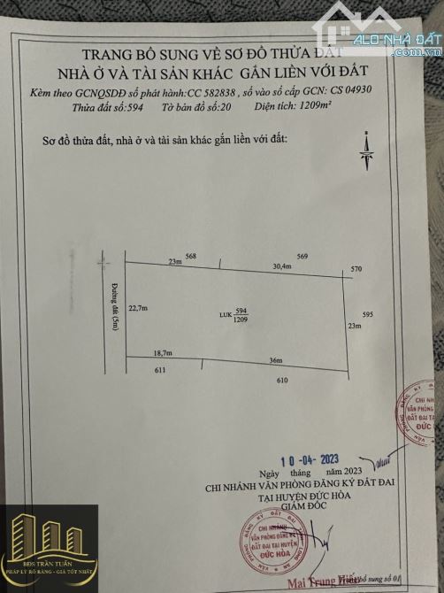 1.209 m² Đất LUA được lên Thổ, Vị Trí Đẹp - 4