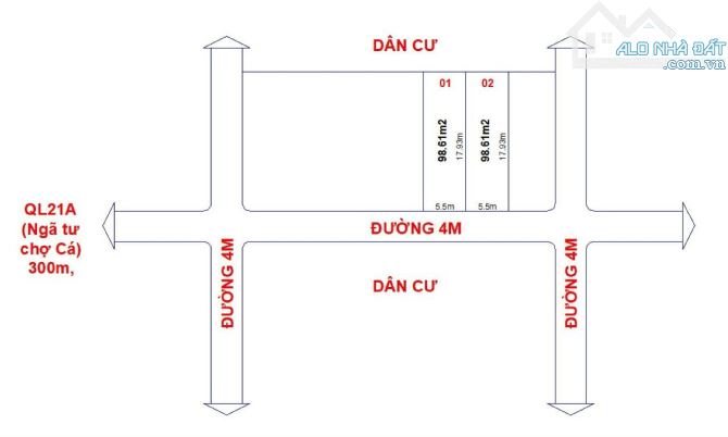 Hàng đẹp gần ngay Trung Tâm Chợ Cá DT 98m tại Chương Mỹ - 1