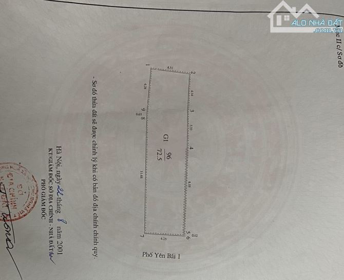 Bán Đất Xây Toà Văn Phòng Mặt Phố Yên Bái 1 Hai Bà Trưng DT 73M C4 MT 4.3M Giá 29.5Tỷ - 1