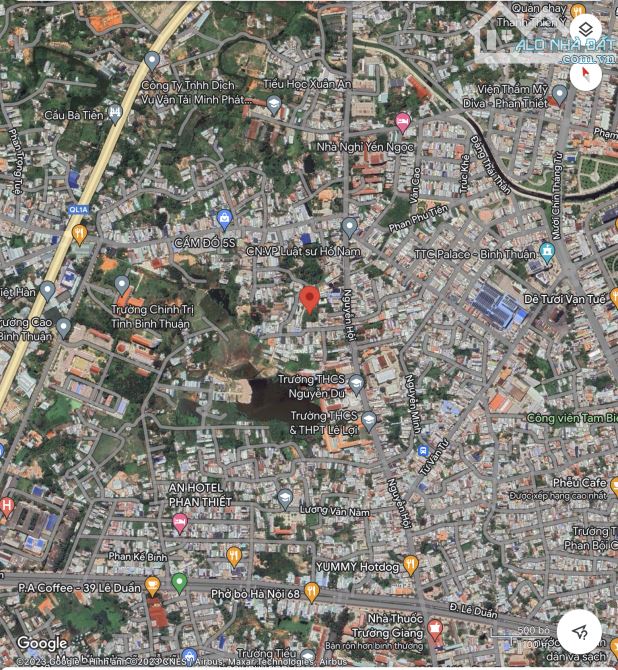 Bán 1600m2 đất hẻm ô tô cách đường chính Nguyễn Hội 100m phường Phú Tài Phan Thiết 19.5 tỷ