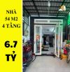 ✔️  Nhà Thích Quảng Đức P.5 Phú Nhuận - 54m2 - 4 tầng - 6.7 tỷ