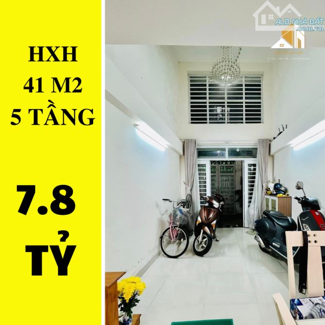 ✔️  Nhà Hẻm xe hơi Huỳnh Văn Bánh P.13 Phú Nhuận 41 m2 - 5 tầng - 7.8 tỷ