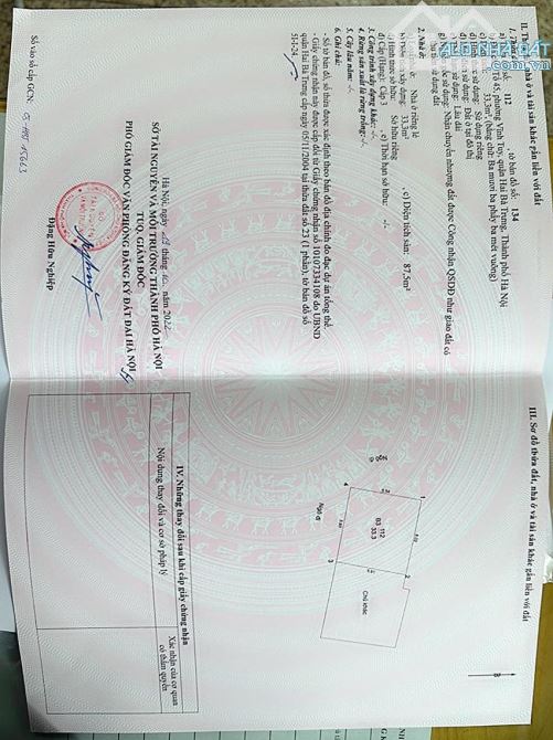 Bán nhà Ngõ 294 Minh Khai Ô tô qua cửa Dt 33m Mt 4m Giá 4,3 tỷ