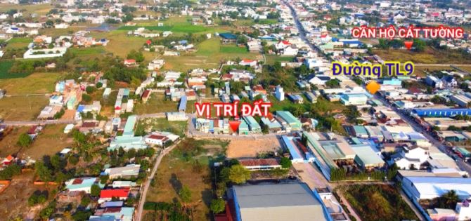 Bán Đất mặt tiền nhựa 18m (Diện tích : 7,4m x 19m). Cách Quốc Lộ 9 đúng 50 mét - 1