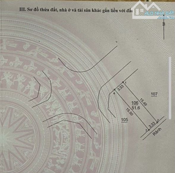 Bán 51.6 m2 đất dịch vụ Thăng Long 9, Yên Vĩnh, Kim Chung