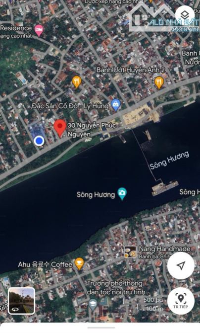Mặt tiền Nguyễn Phúc Nguyên cạnh cầu Nguyễn Hoàng