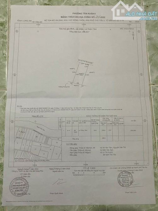 Đất hẻm 121 đường Hoàng Anh, P Tân Khánh, TP Tân An