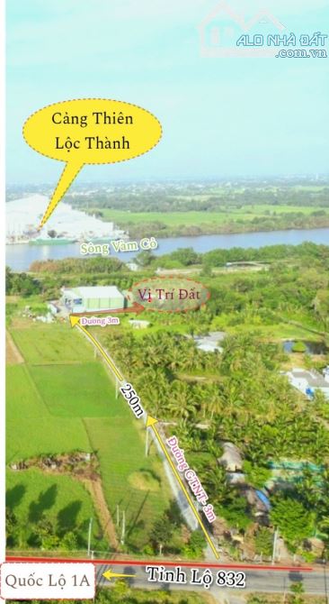 Chỉ 480tr sở hữu 550m2 đất vườn mít view sông vàm cỏ - 8